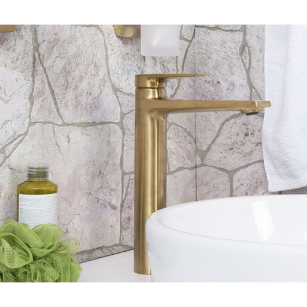 Смеситель для раковины WasserKRAFT Aisch золотой матовый (5503H) Смеситель для раковины WasserKRAFT Aisch золотой матовый (5503H)