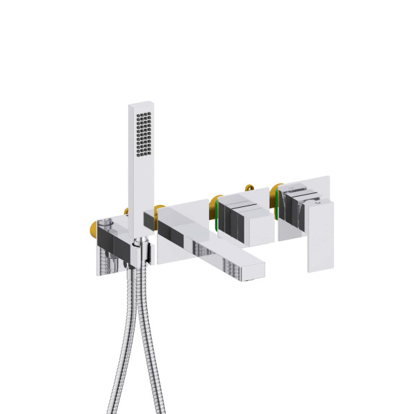 Смеситель для ваны и душа Aquatek Либра встраиваемый хром (AQ1644CR)