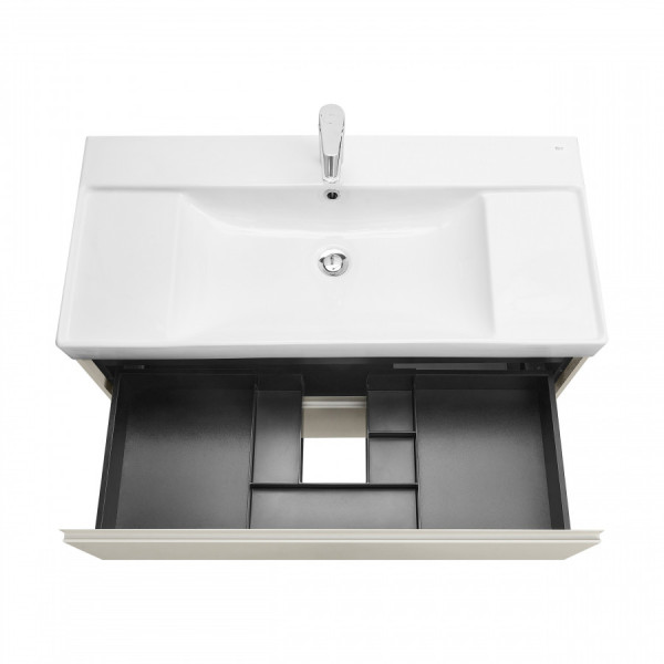 Тумба подвесная Roca Ona 985x450x565 серый матовый (A857616510)