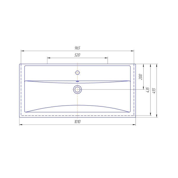 Раковина встраиваемая Kirovit Фостер 100 Раковина встраиваемая Kirovit Фостер 100