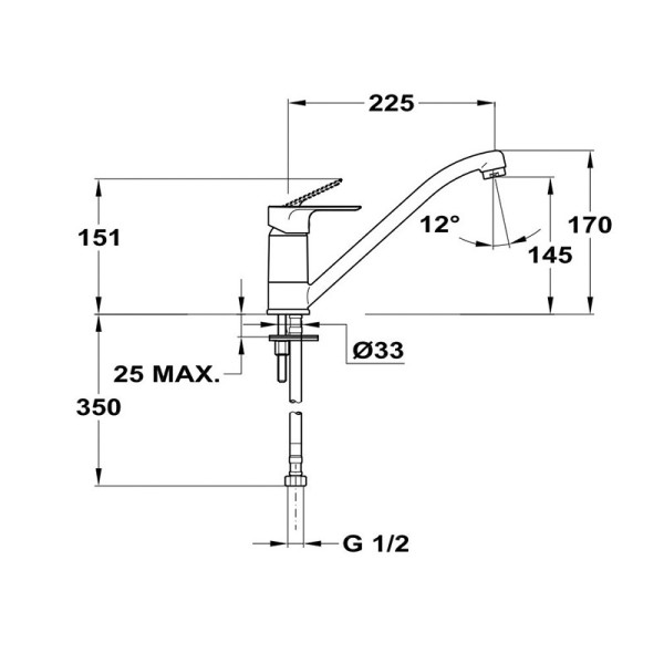 Смеситель для кухни Mofem Trend Plus Art 302 (152-1663-02) Смеситель для кухни Mofem Trend Plus Art 302 (152-1663-02)