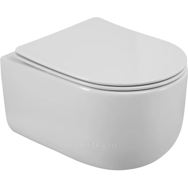 Унитаз подвесной BelBagno Soft безободковый (BB084CH-TOR/BB051SC)