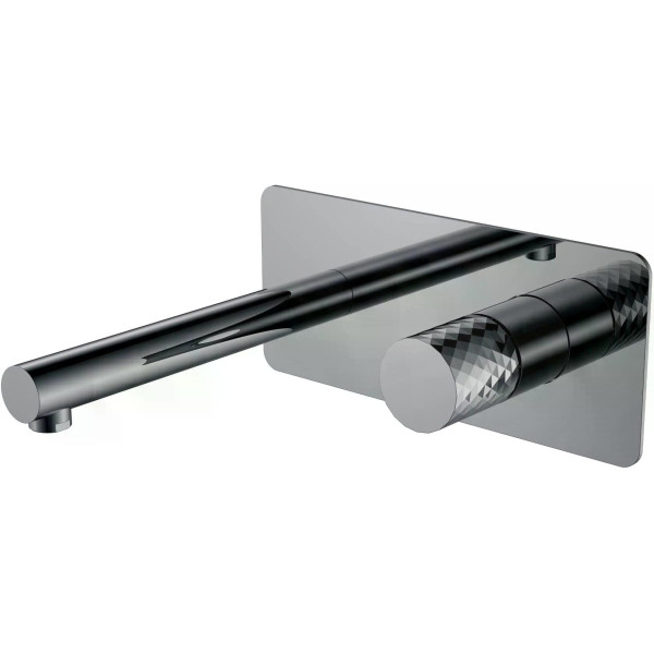 Смеситель для раковины Boheme Stick SGM (графит глянец) (125-SGM)