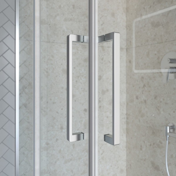 Душевой уголок BelBagno Marino 90x90x195 стекло прозрачное, профиль хром глянцевый (MARINO-2-A-2-90-C-CR)