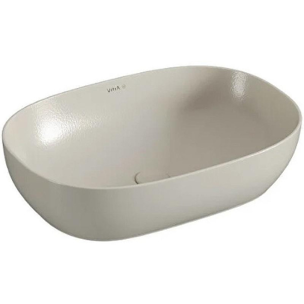 Раковина накладная Vitra Outline Recycled 60x41 без перелива матовый тауп (7995B066-0016)