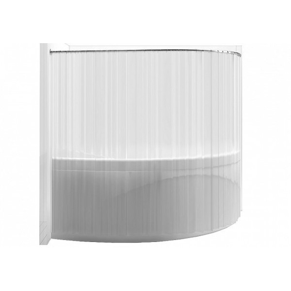 Карниз для ванны Aquanet Graciosa 150х90 дуга, нержавеющая сталь