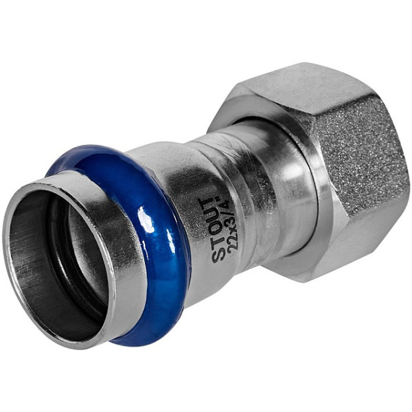 Переход 22х3/4"B с накидной гайкой Stout SSS-2026 ВПр-ВР (нерж.ст., пресс) SSS-2026-002234 Переход 22х3/4"B с накидной гайкой Stout SSS-2026 ВПр-ВР (нерж.ст., пресс) SSS-2026-002234