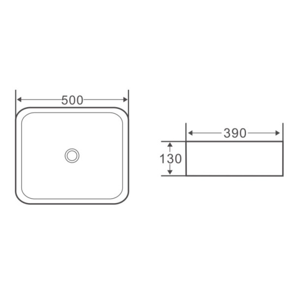 Раковина накладная BelBagno белая (BB1304)