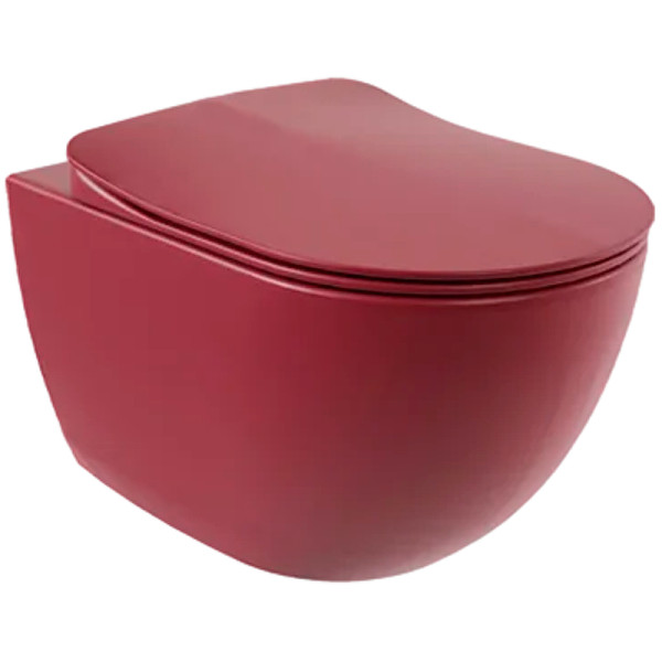 Унитаз подвесной Creavit Free 35,7x51x35 берри матовый (FE322-11BR00E-0000) Унитаз подвесной Creavit Free 35,7x51x35 берри матовый (FE322-11BR00E-0000)