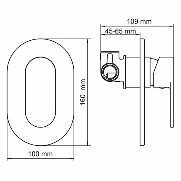 Смеситель для биде WasserKRAFT белый (A85056)