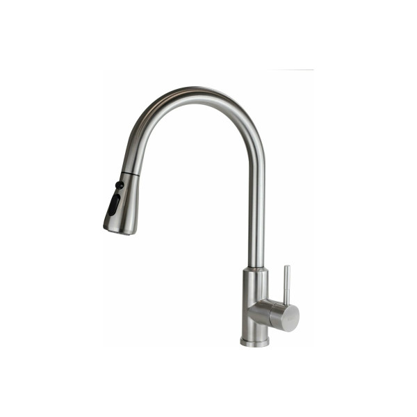 Смеситель для кухни Esko вытяжной излив хром (TSS 519)