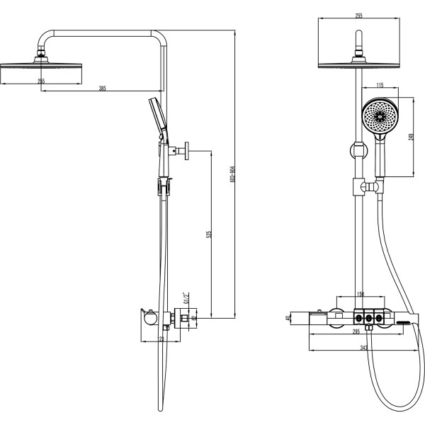 Душевая система Azario Piano термостат хром (AZ-678U87ZA8-1DA1K17A-JR3A50AC) Душевая система Azario Piano термостат хром (AZ-678U87ZA8-1DA1K17A-JR3A50AC)