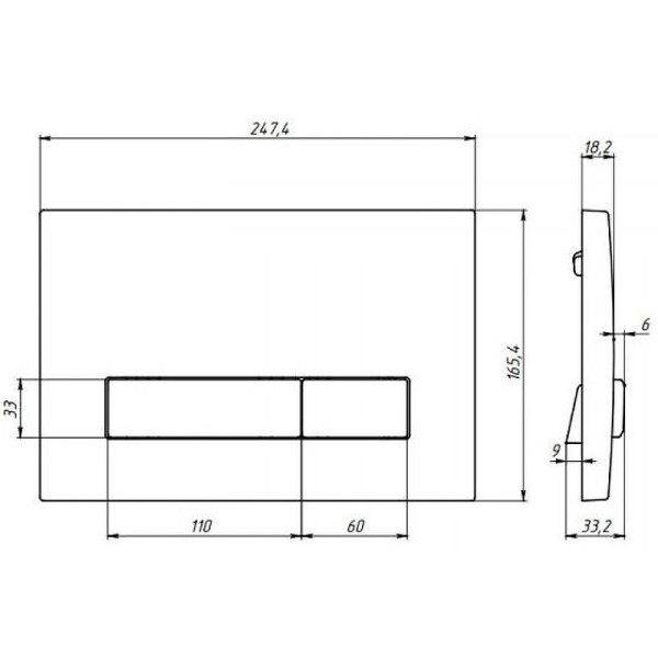 Инсталляция для подвесного унитаза Berges АТОМ Line 410 с клавишей (040345) матовый никель Инсталляция для подвесного унитаза Berges АТОМ Line 410 с клавишей (040345) матовый никель