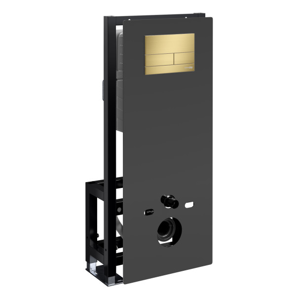 Инсталляция для унитаза WasserKRAFT Glan с клавишей смыва матовое золото (66TLT.010.ME.BL.MG04)