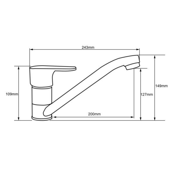 Смеситель для кухни Melodia Rock (MDV 35210) Смеситель для кухни Melodia Rock (MDV 35210)