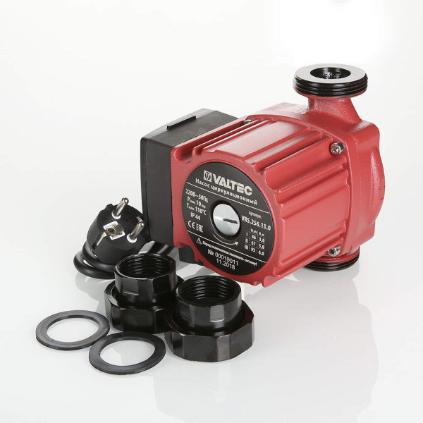 Насос циркуляционный VRS 25/6-130 (с гайками) Valtec (VRS.256.13.0) Насос циркуляционный VRS 25/6-130 (с гайками) Valtec (VRS.256.13.0)