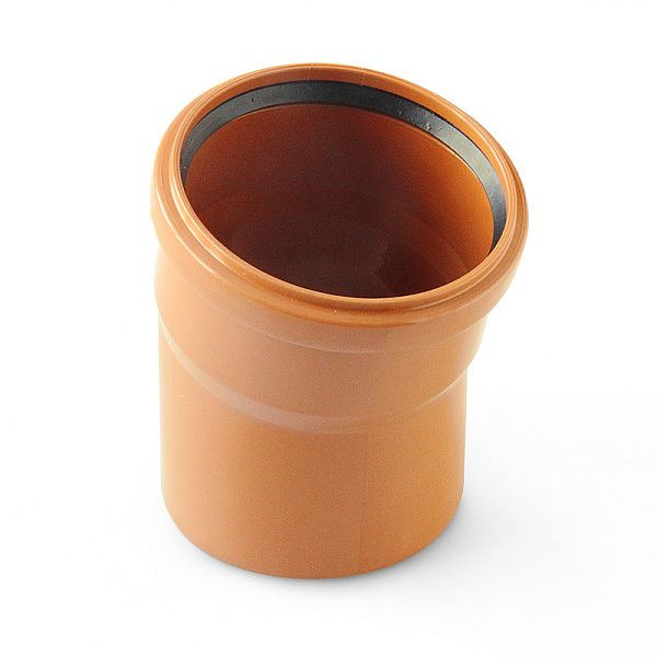 Отвод 110х15° Pro Aqua Terra (PP) для наружной канализации (PPH3011015)