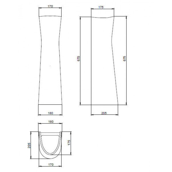 Пьедестал Santeri Воротынский салатовый 20,5x17,9x67,5 салатовый (1.3601.7.S04.00B.0)