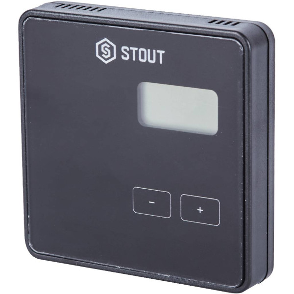 Терморегулятор Stout беспроводной комнатный R-8b, черный, 2xAAA (STE-0101-008002) Терморегулятор Stout беспроводной комнатный R-8b, черный, 2xAAA (STE-0101-008002)