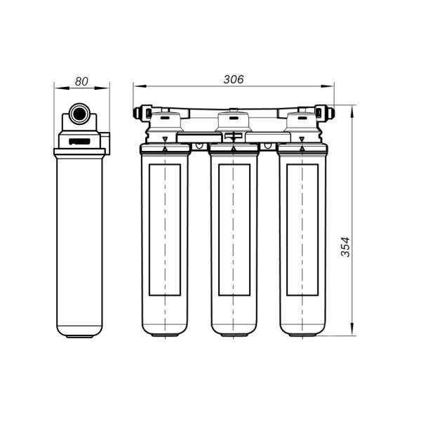 Смеситель для кухни Lemark с фильтром для питьевой воды Comfort+Basic хром (LM3075BL085)