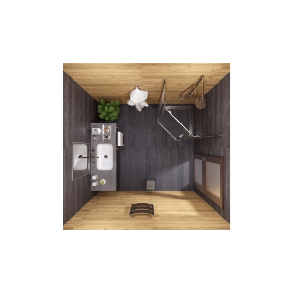 Душевой уголок Triton Дека-Хром 90x90 стекло прозрачное, профиль хром, без поддона (DK280)