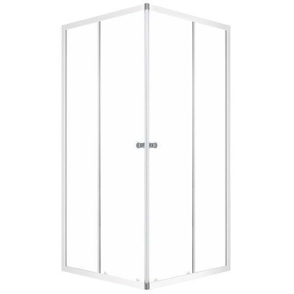 Душевой уголок Melodia Cube 90х90х190 стекло прозр.4мм, бел.профиль (MCNCB9090TWt)