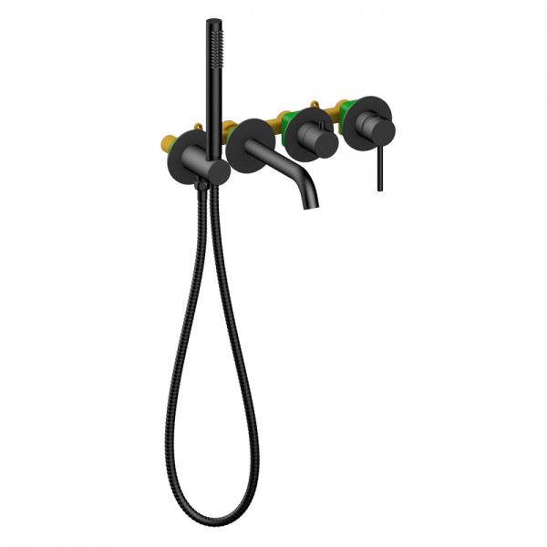 Смеситель для ванны и душа Timo Saona черный матовый (2314/03YSM) Смеситель для ванны и душа Timo Saona черный матовый (2314/03YSM)