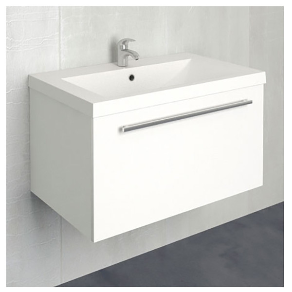 Тумба подвесная 1Marka Соната 750*478*400 белая (У51040)