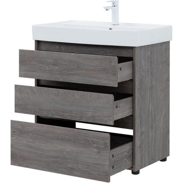 Тумба напольная Aquanet Nova Lite 75 дуб рошелье (3 ящика) (00302473) Тумба напольная Aquanet Nova Lite 75 дуб рошелье (3 ящика) (00302473)