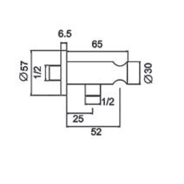 Держатель для душа Esko хром (SH805) Держатель для душа Esko хром (SH805)