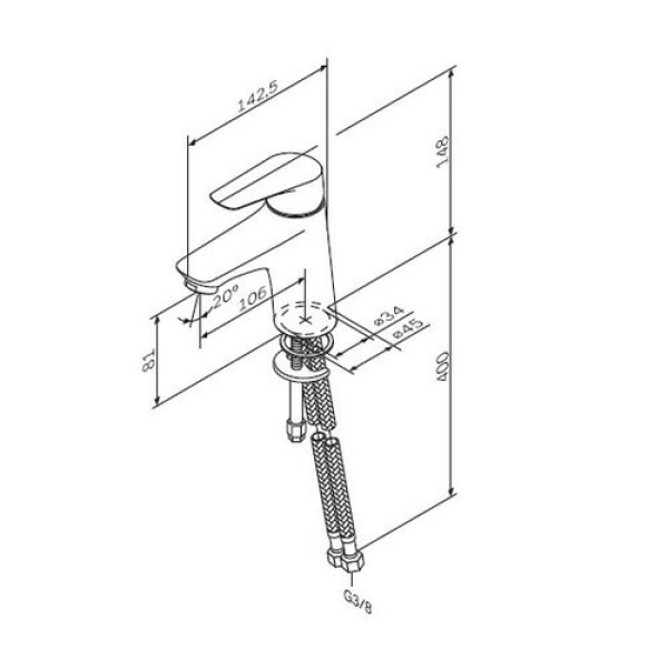 Смеситель для раковины AM.PM Joy (F85E02100)