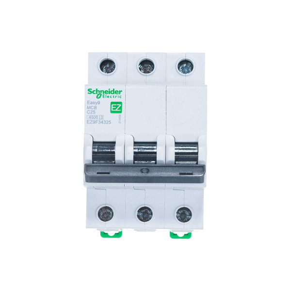 Выключатель автоматический трехполюсный Schneider Electric EASY 9 25A C 4.5кА (EZ9F34325)