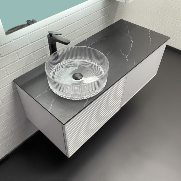 Тумба подвесная Comforty Верона 1200x525x500 дуб белый матовый (00-00001431)