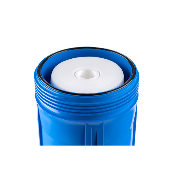 Фильтр колбовый Гейзер Джамбо 1" 20BB с латунными вставками (синий, для холодной воды) (32034) Фильтр колбовый Гейзер Джамбо 1" 20BB с латунными вставками (синий, для холодной воды) (32034)