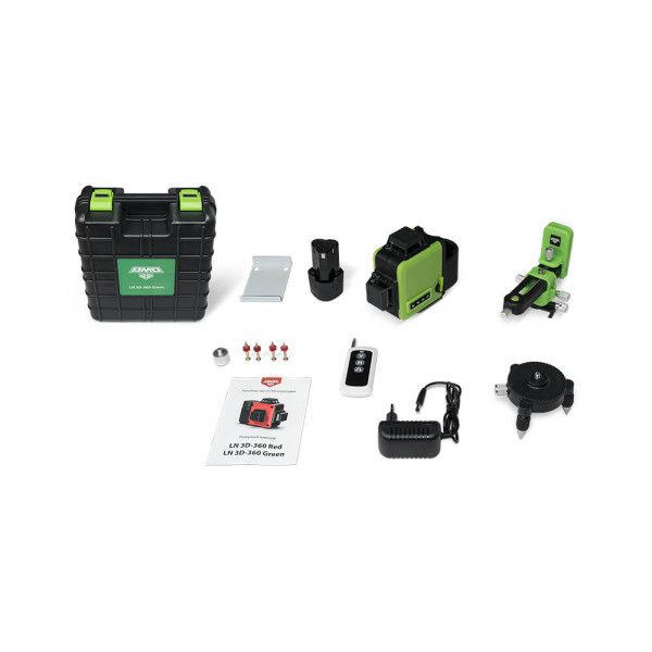 Уровень лазерный AMO LN 3D-360 Green с зеленым лучом (750158)