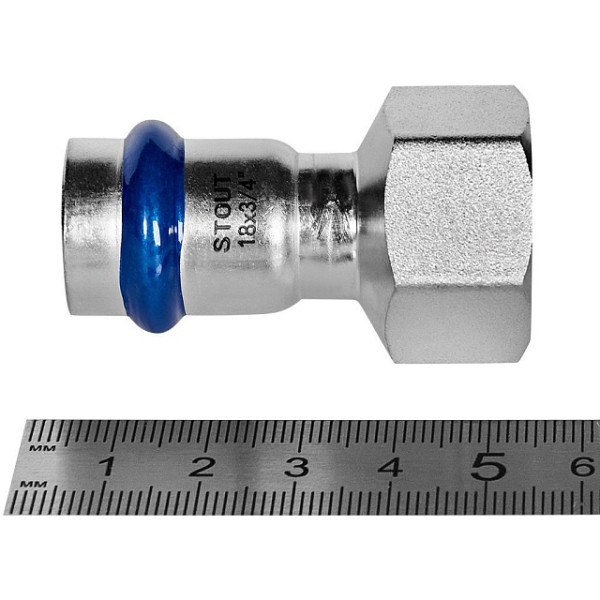 Переход 18х3/4"В Stout SSS-2022 ВПр-ВР (нерж.ст., пресс) SSS-2022-001834