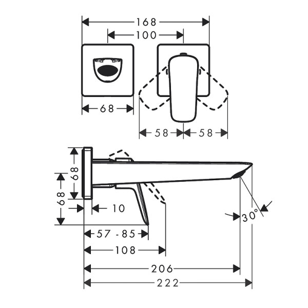 Смеситель для раковины Hansgrohe Logis Fine хром (71256000)