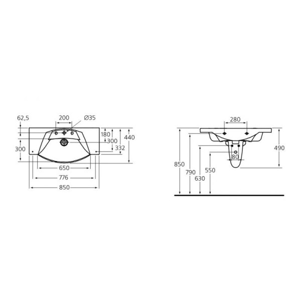Полотенцедержатель Ideal Standard Motion 850мм (B5316AA) Полотенцедержатель Ideal Standard Motion 850мм (B5316AA)