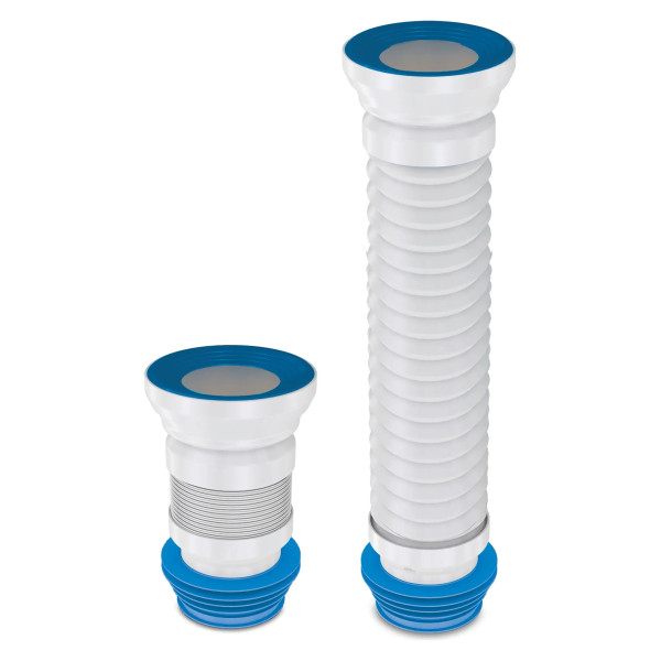 Отвод для унитаза гофрированный Nova 110 мм. с манжетой (L=500 мм.) (7012)