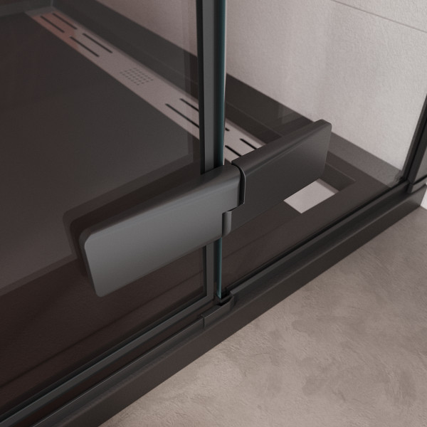 Душевые двери Cezares Liner 90x195 стекло прозрачное, профиль черный (LINER-B-12-90-C-NERO-R) Душевые двери Cezares Liner 90x195 стекло прозрачное, профиль черный (LINER-B-12-90-C-NERO-R)