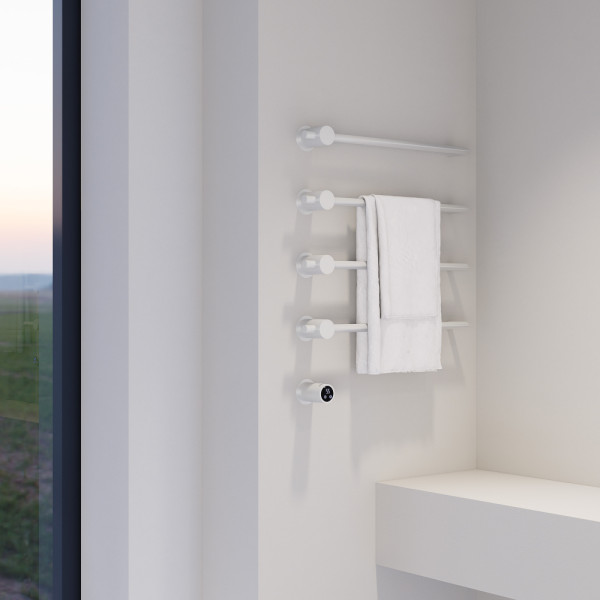 Полотенцесушитель электрический Abber Charme 520x645 белый матовый (AH4004MW) Полотенцесушитель электрический Abber Charme 520x645 белый матовый (AH4004MW)