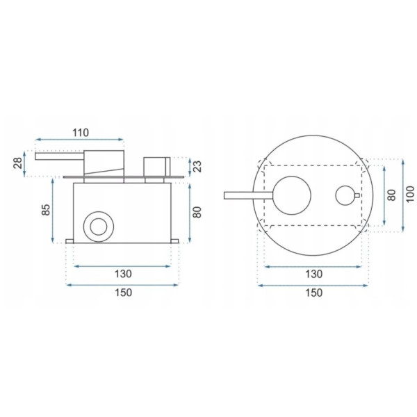 Душевая система для ванны Rea Lungo + Box White (REA-B6440)