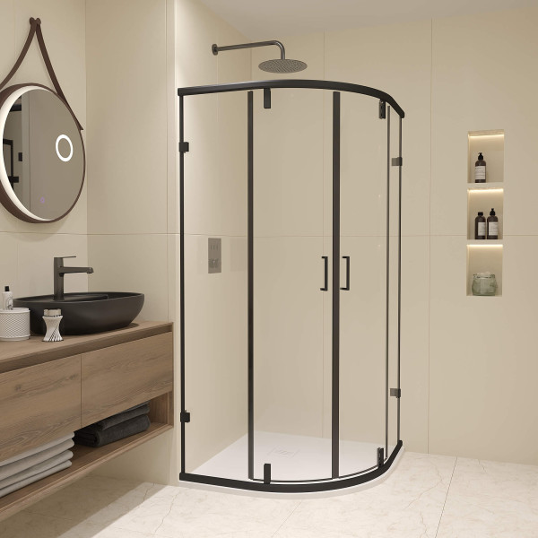 Душевой уголок RGW Classic 90x90 стекло прозрачное, профиль черный (72095599-14)