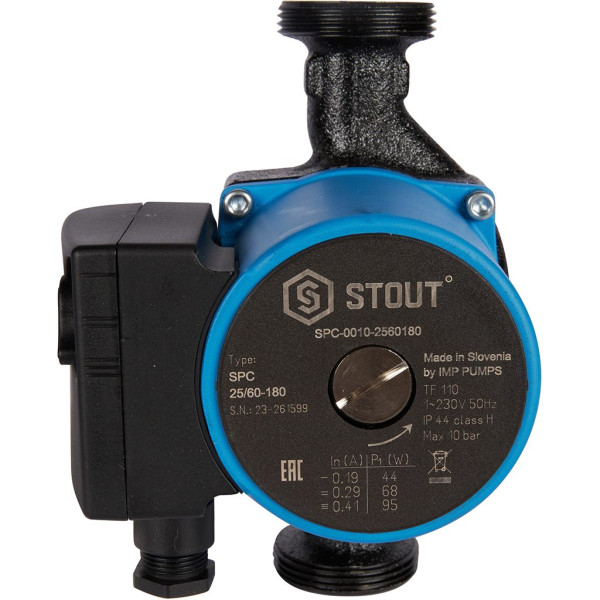 Насос циркуляционный Stout 25/60-180 (SPC-0010-2560180)