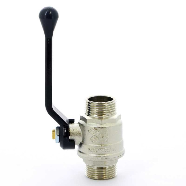 Кран Bugatti 1" НН шаровый Oregon 325 (черная ручка) (03250028)