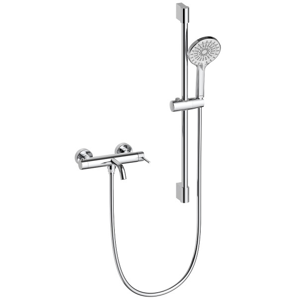 Смеситель для ванны и душа Lemark Beluga с душевым комплектом хром (LMF-8022B-C)