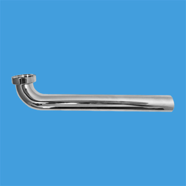 Труба отводная металлическая под 90° 1 1/4"*32 мм. (L 285 мм., хром) McAlpine (HC12L-32-CB)