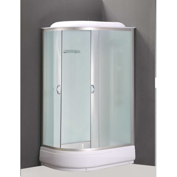 Душевая кабина Loranto 120х80х215 R поддон 20 см, стекло матовое, профиль хром (CS-66120-20 R F)