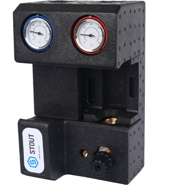 Насосная группа Stout 3/4" (с 3-х ходовым приводным смесителем, без насоса) (SDG-0007-002001)