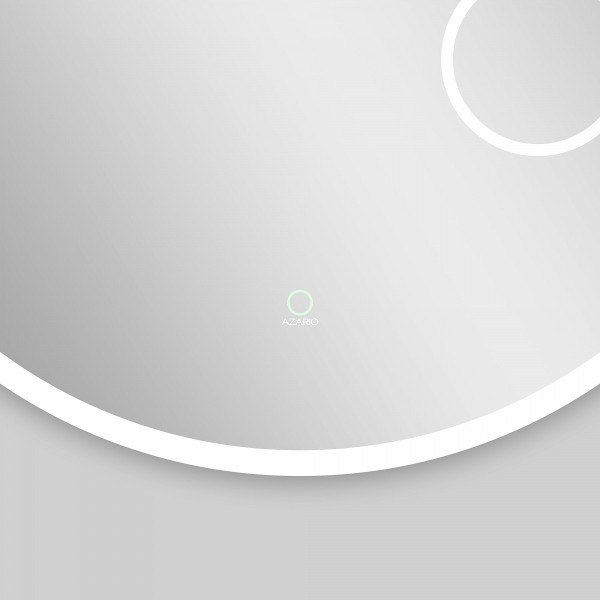 Зеркало Azario D800 сенсорный выключатель с функцией диммера, алюминиевая рамка (AZ-Z-006ALM)